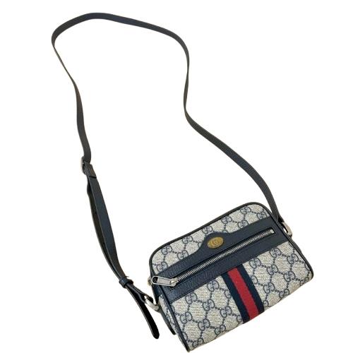 GUCCI グッチ オフィディア ショルダーバッグ 517350 GGスプリーム キャンバス ネイビー レディース