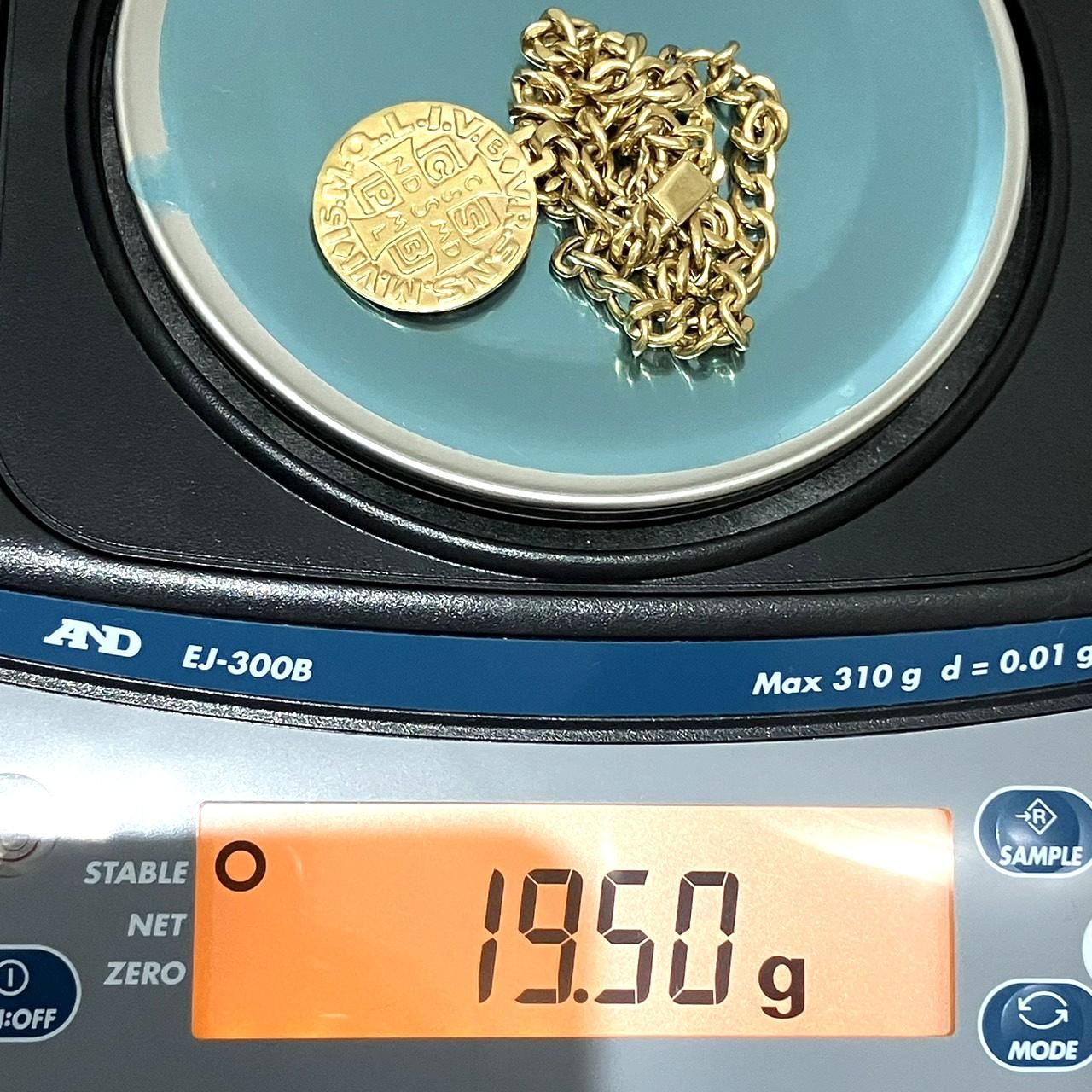 K18 ペンダントネックレス 19.5g