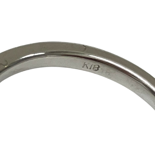 K18WG ダイヤモンド0.46ct付 リング