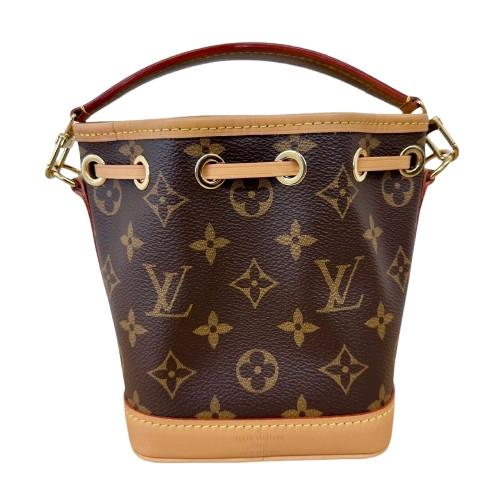 Louis Vuitton ルイヴィトン モノグラム ナノノエ M81266 ミニショルダーバッグ レザー レディース
