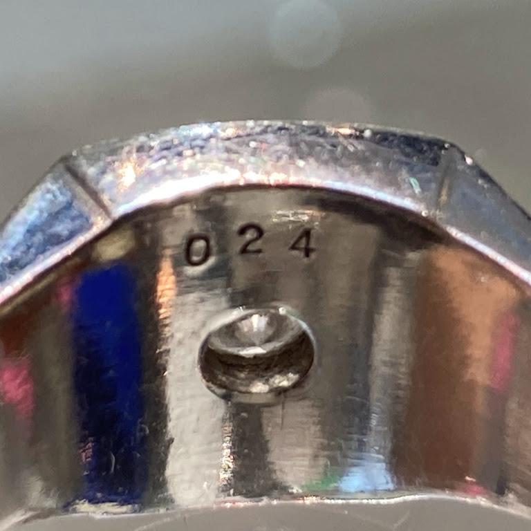 Pt900 　印台　リング　D0.24 ct　16.72g