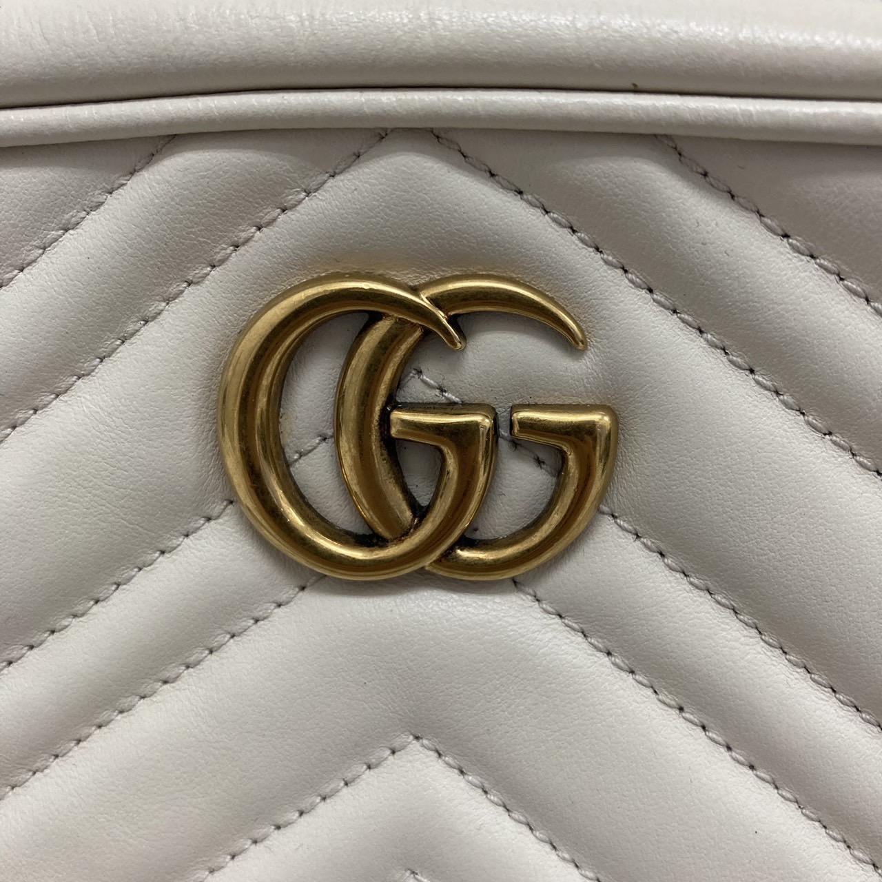 GUCCI　グッチ GGマーモント キルティング チェーンバッグ　