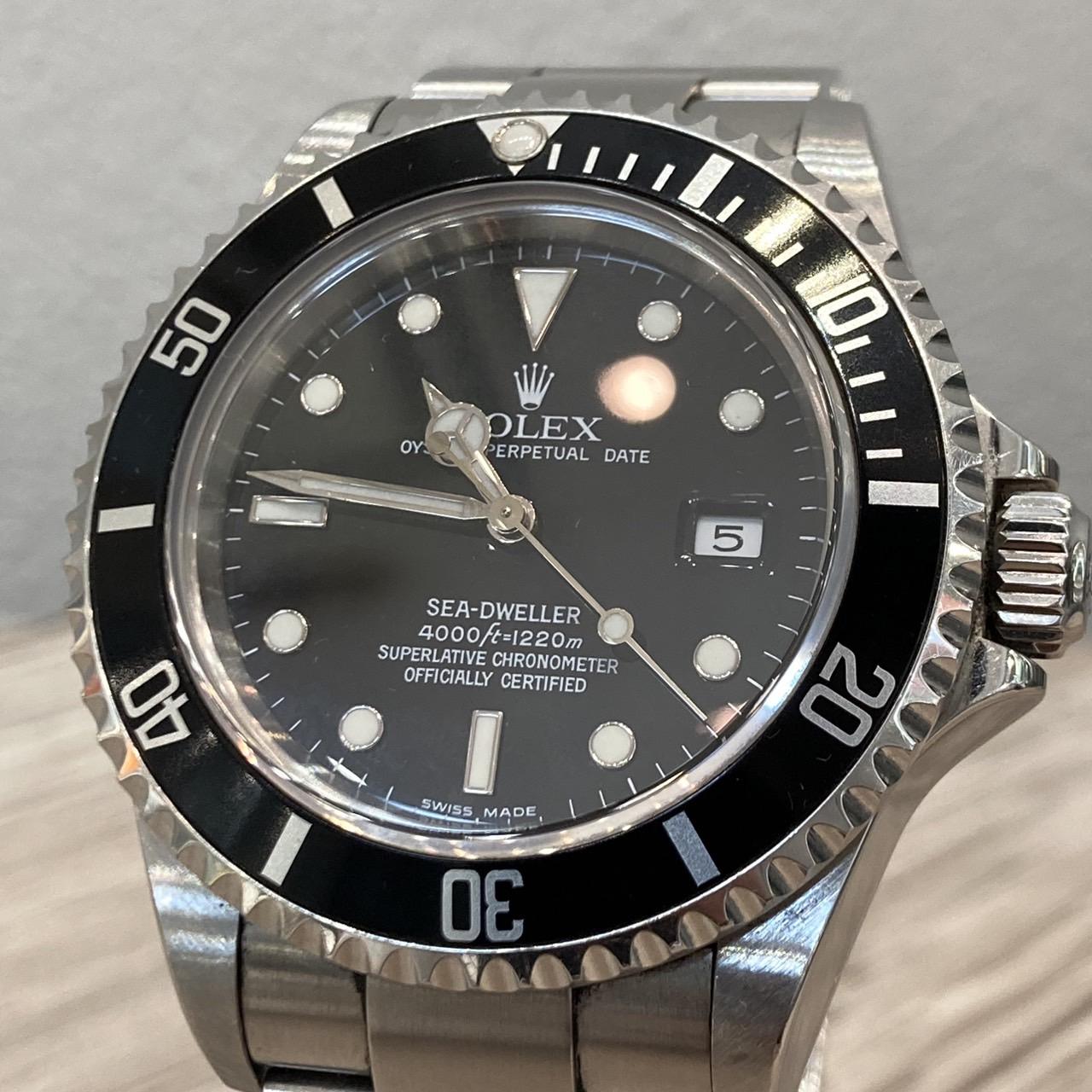 ロレックス ROLEX 16600 シードゥエラー F番 黒文字盤 自動巻 