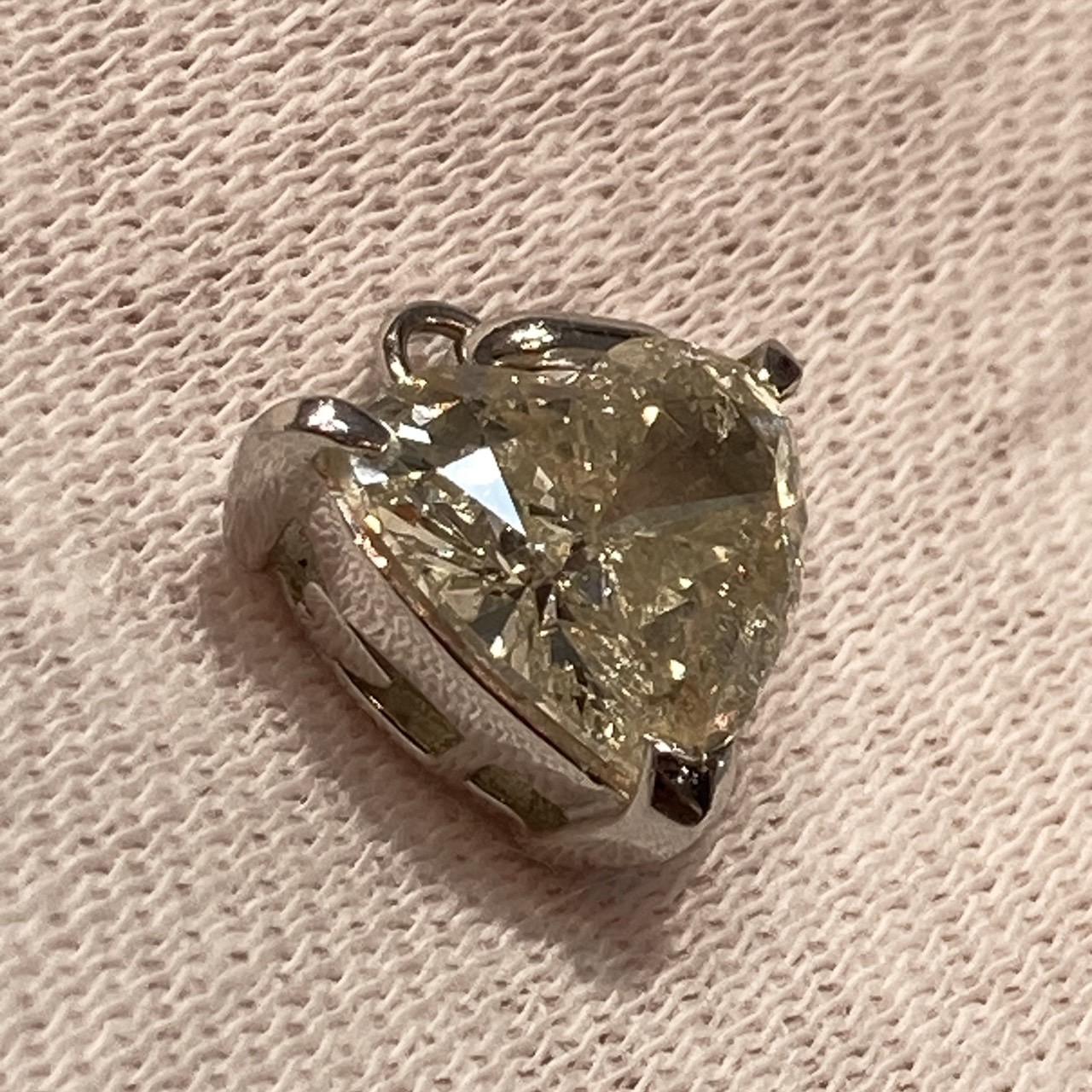 Pt900ハートペアダイヤモンド 1.88ct