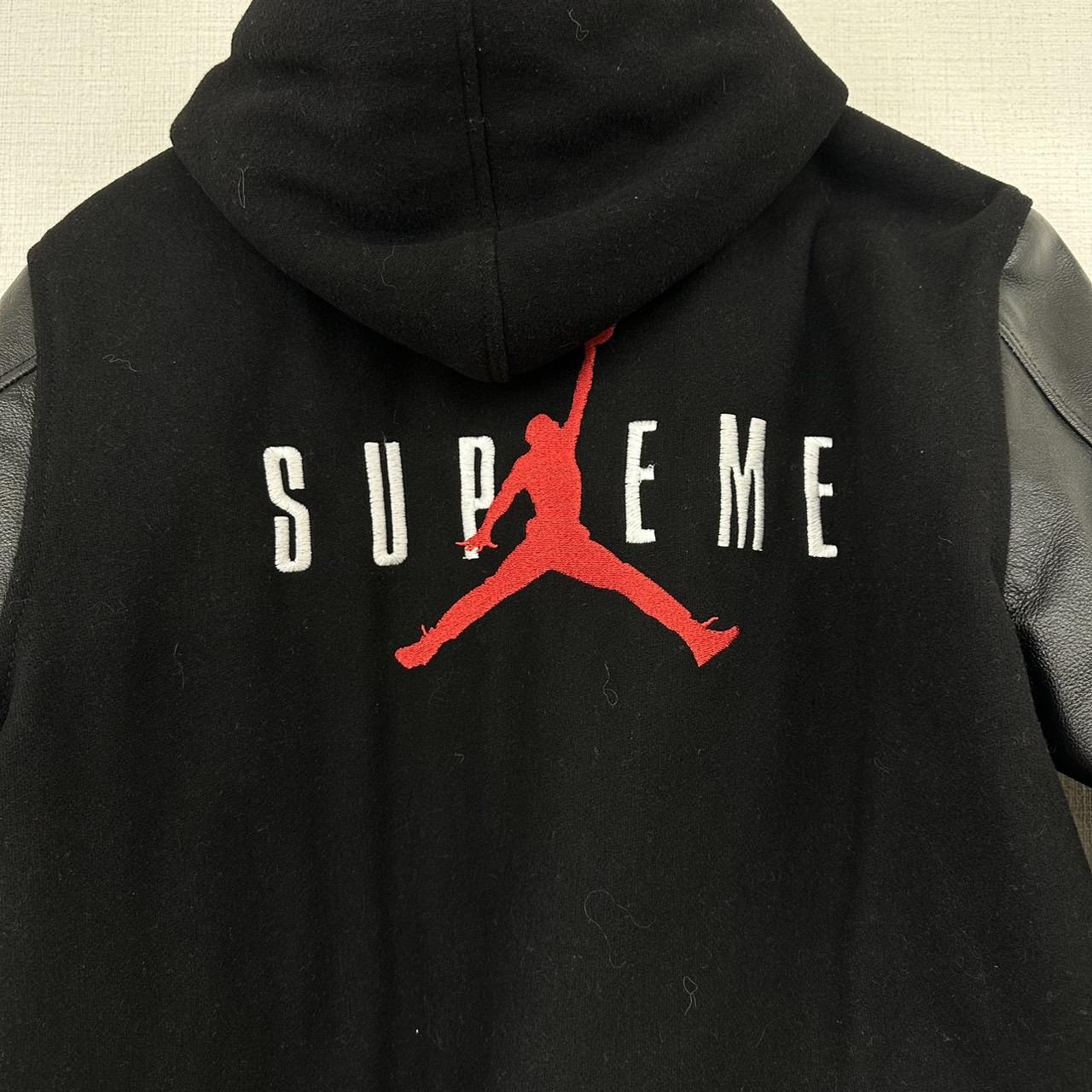 Supreme Jordan Hooded Varsity Jacket 15AW