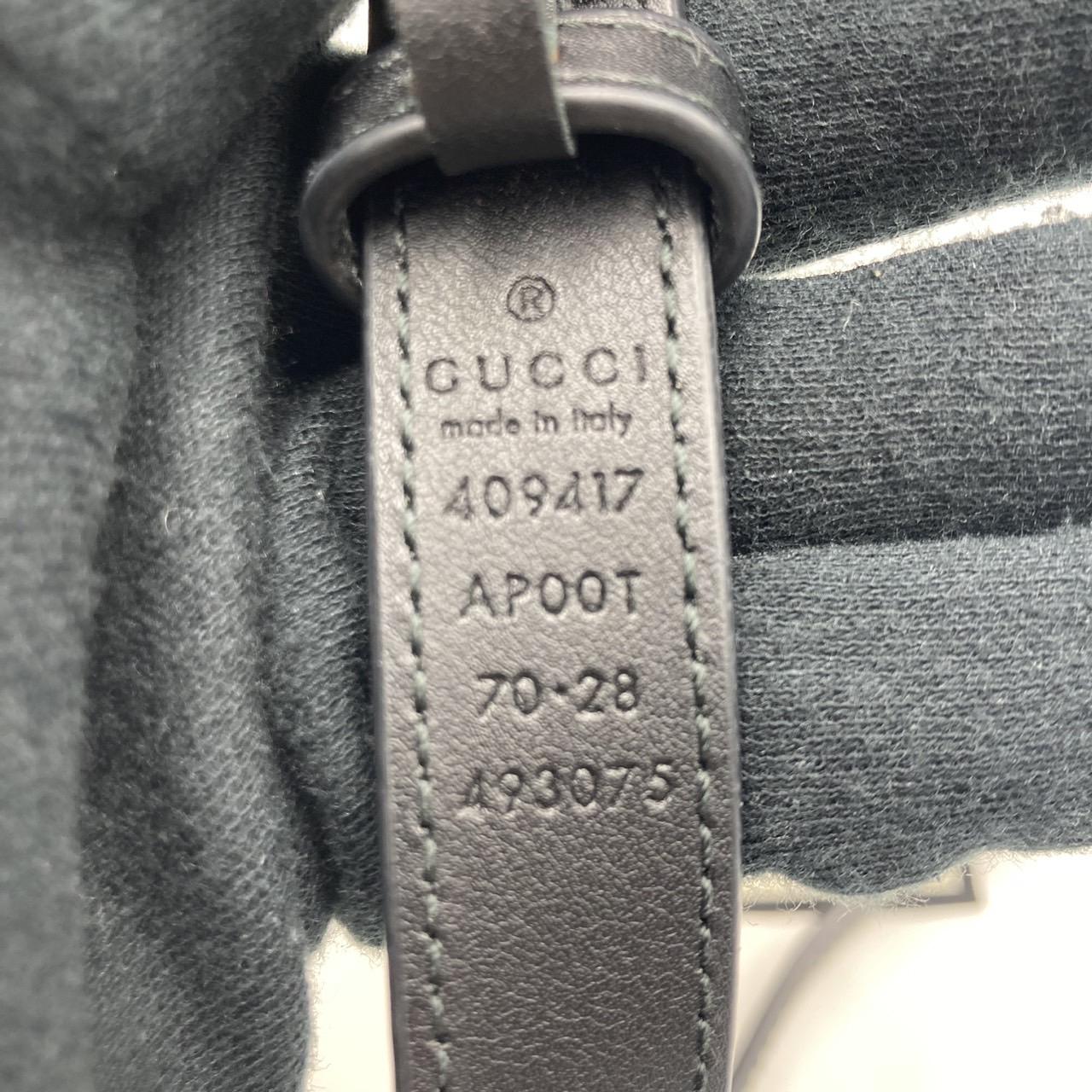 GUCCI　グッチ　GGマーモント　レザー　ベルト　409417