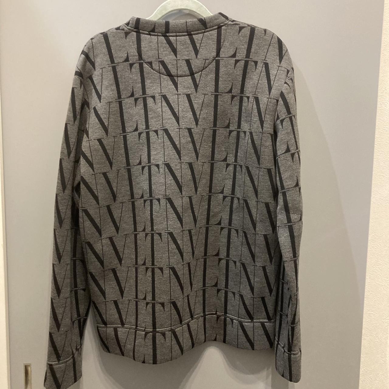 VALENTINO ヴァレンティノ CREWNECK LOGO SWEATSHIRT IN GREY スウェット ロゴ S