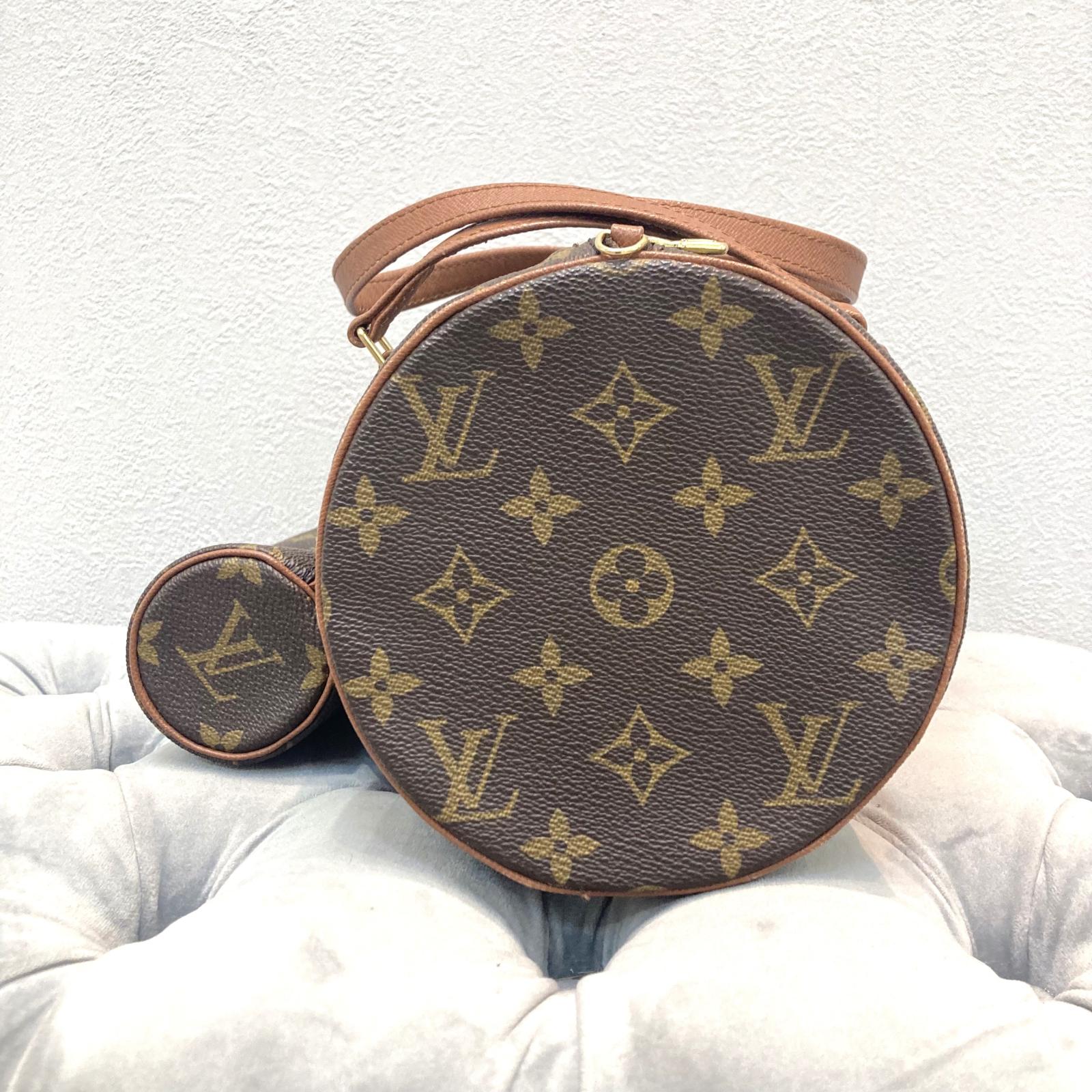 LOUIS VUITTON ルイヴィトン M51365 旧型パピヨンGM ハンドバック モノグラム ポーチ付き