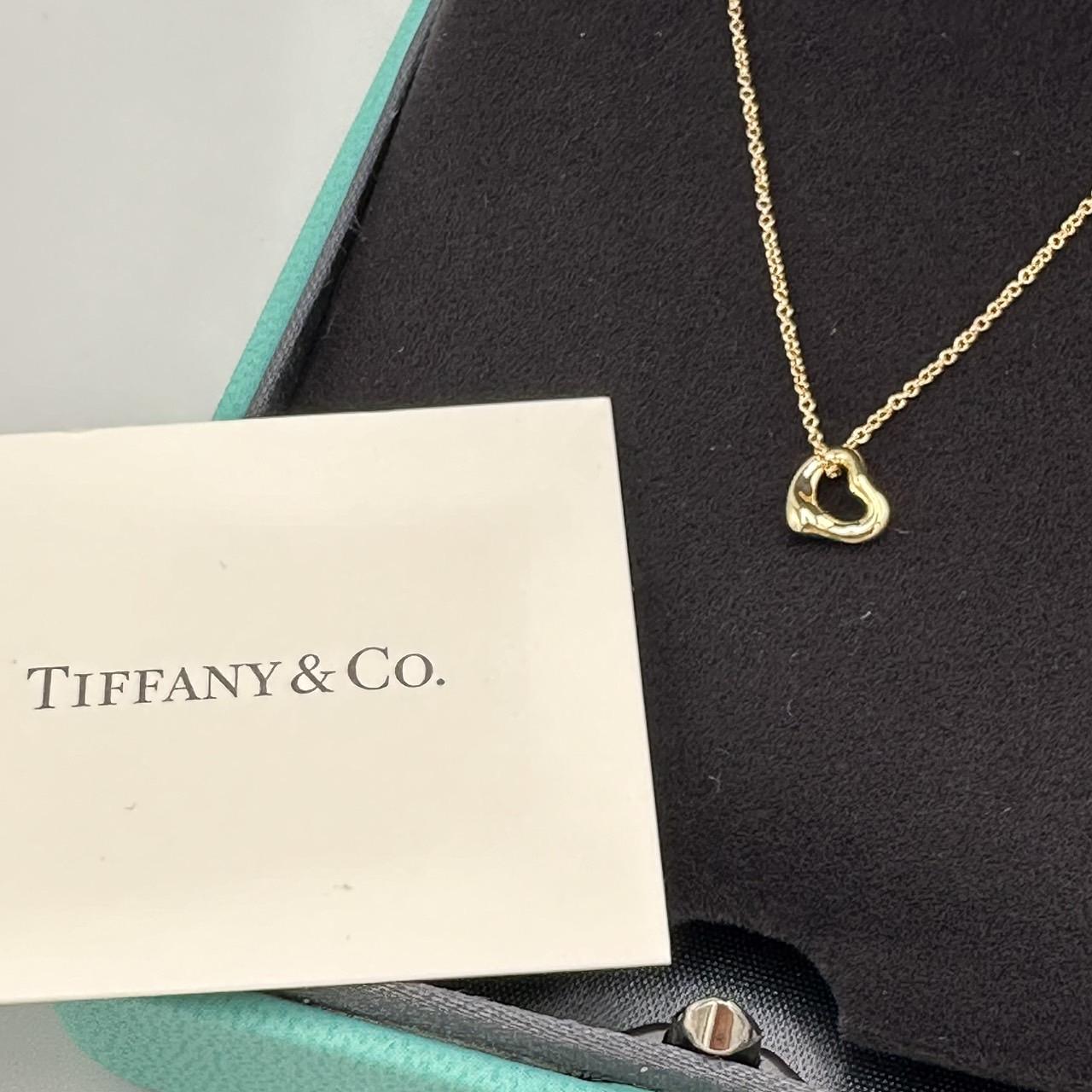 TIFFANY&Co. ティファニー K18 エルサペレッティ オープンハートネックレス 