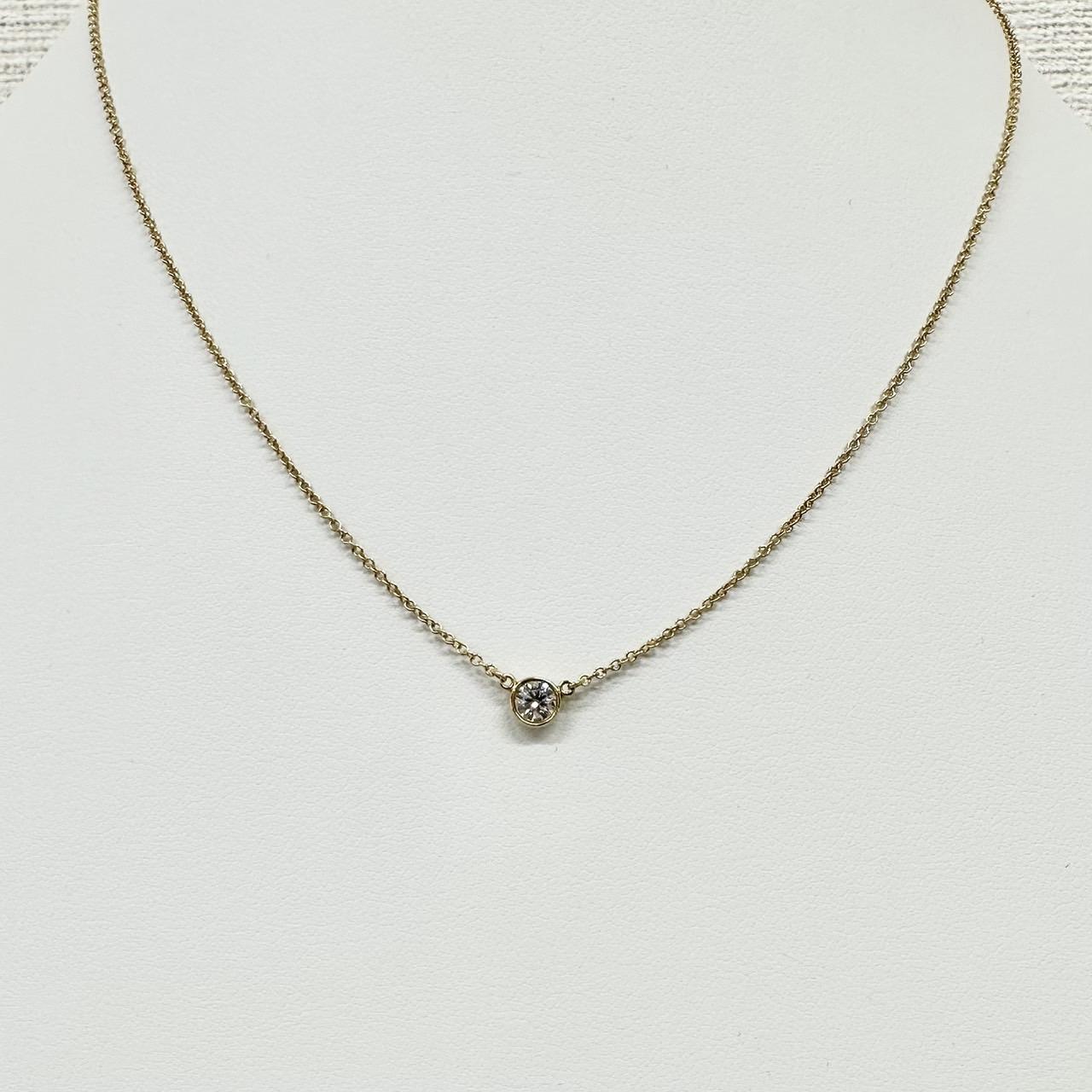 Tiffany　バイザヤードネックレス　0.25ct