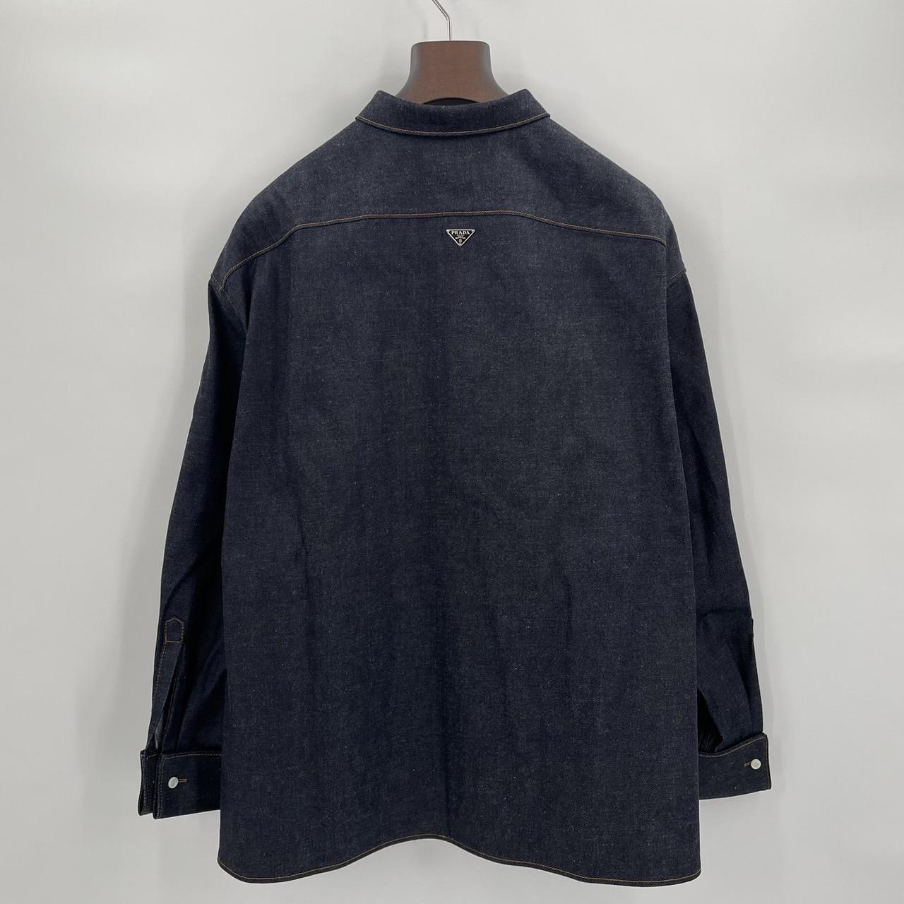 PRADA GEC092 Denim Outerwear Shirt 