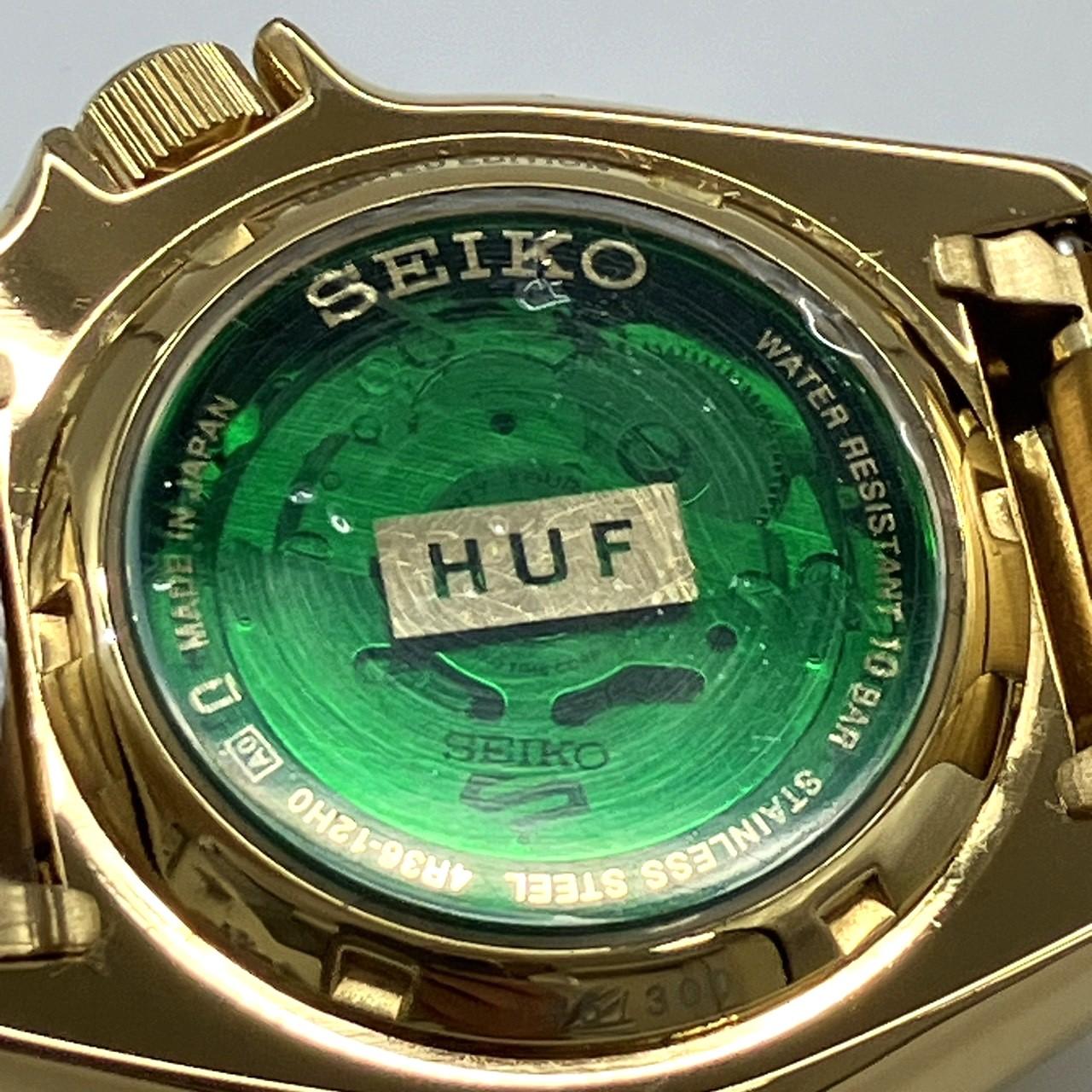 SEIKO セイコー5スポーツ HUF コラボ SBSA164 グリーン文字盤