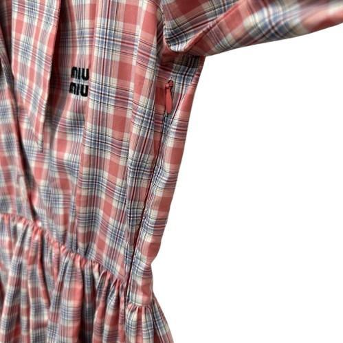 MIUMIU　チェック柄ワンピース