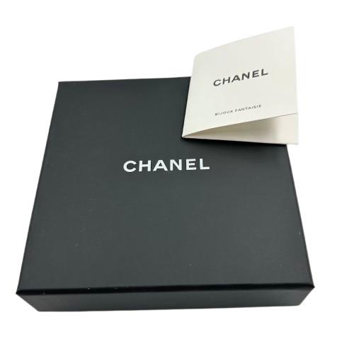 CHANEL　シャネル　チェーン　ラムスキン　フープピアス