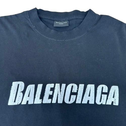 BALENCIAGA バレンシアガ 22SS 651795 ロゴTシャツ ブラック