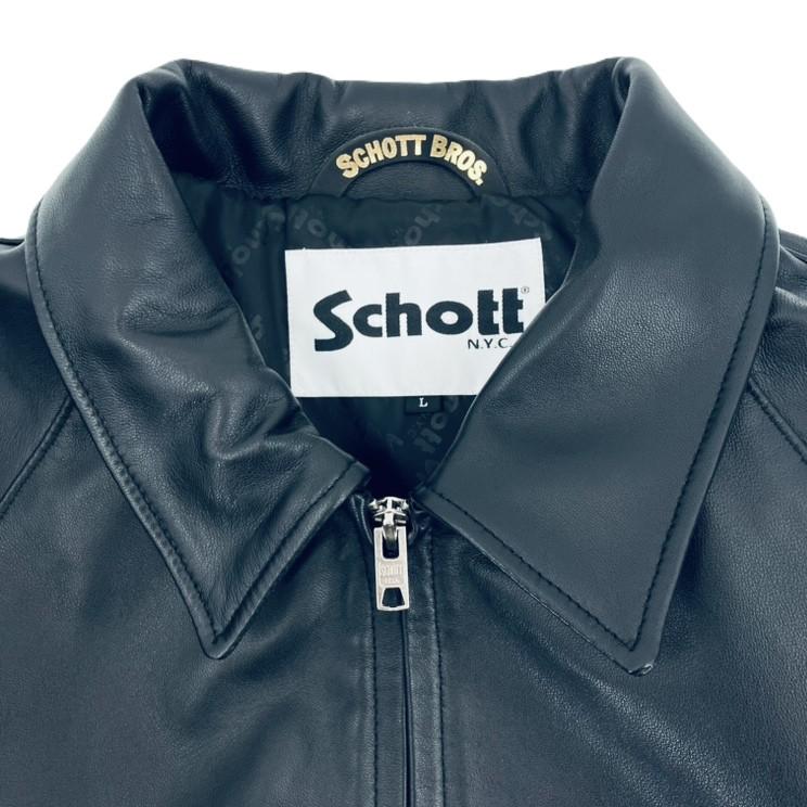 Schott ショット Beauty&Youth別注 レザー トラッカーブルゾン ブラック Lサイズ