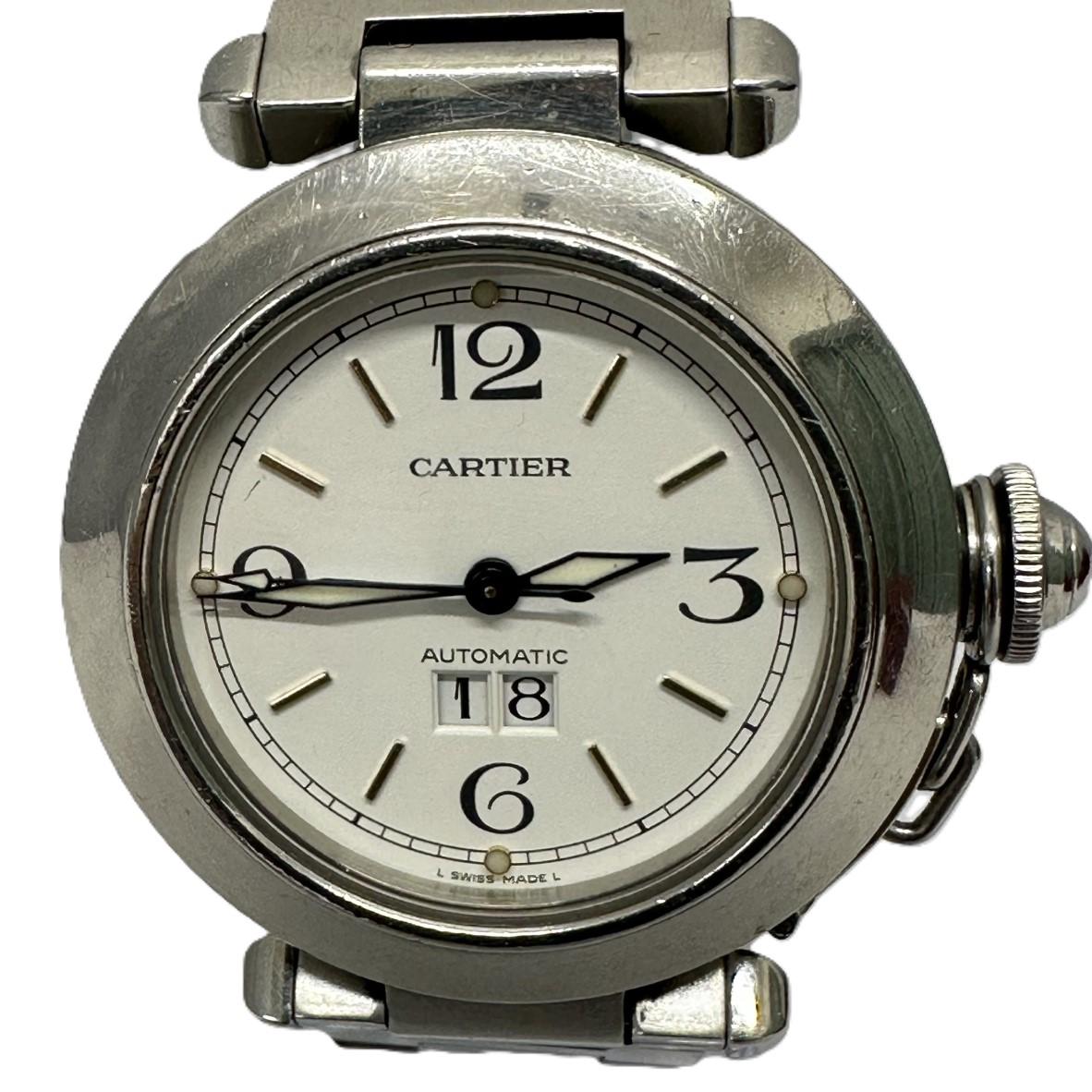 カルティエ Cartier パシャC ビッグデイト ホワイト