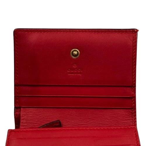 GUCCI　グッチ　476050　スプリーム　二つ折り財布　チェリー