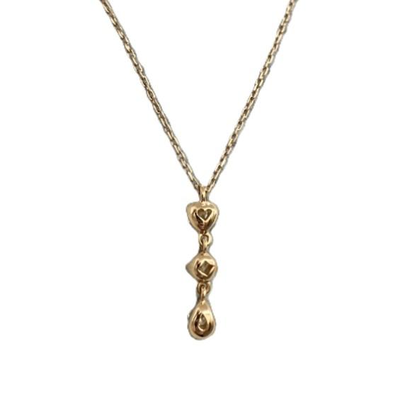 4℃ K18ピンクゴールド ネックレス 2.50g