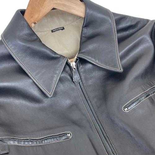Hermes エルメス　メンズ　ラムスキン　レザージャケット