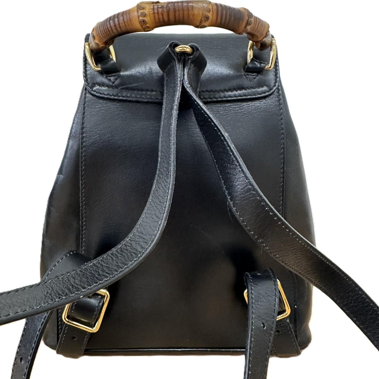 GUCCI グッチ バンブーミニリュックサック ブラック