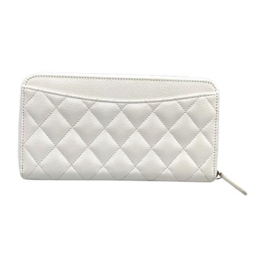 CHANEL　シャネル　ロングウォレット　ホワイト