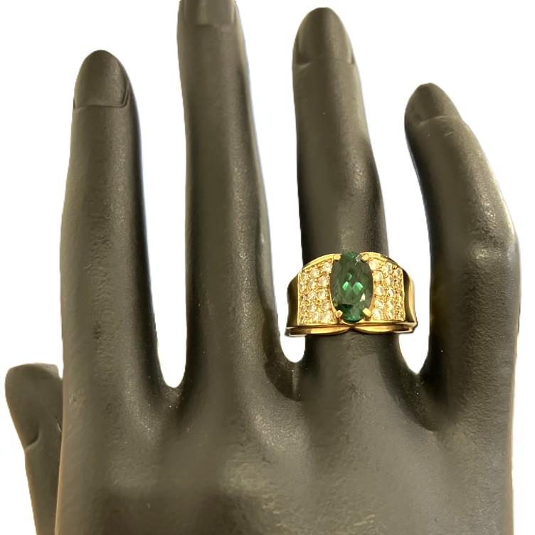 K18 リング 6.62g 1.73ct 0.50ct イエローゴールド