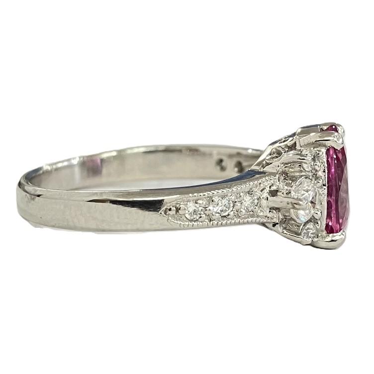 Pt900 リング ピンクサファイア 5.23g