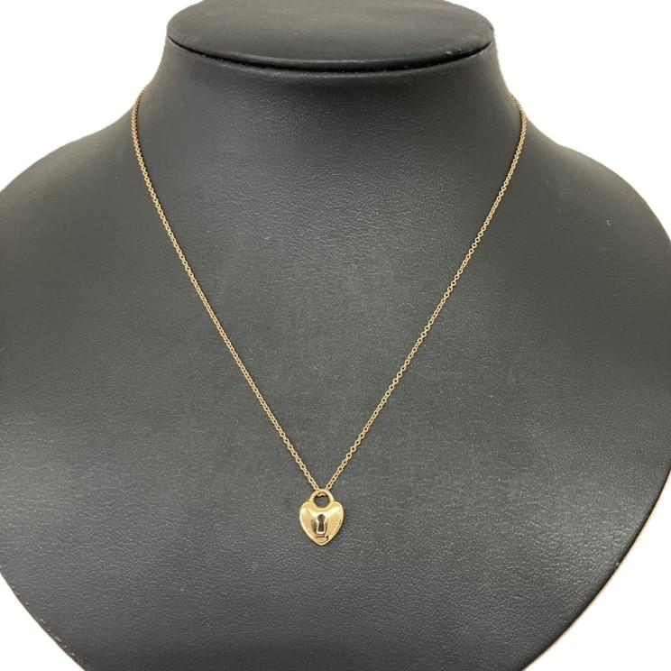 TIFFANY ティファニー ハートロックネックレス K18 2.9ｇ