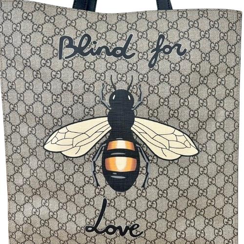 GUCCI グッチ ビープリント GGスプリーム トートバッグ