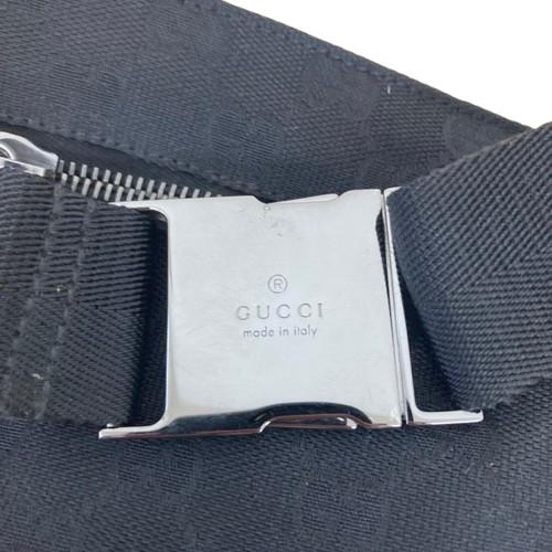 GUCCI グッチ ウエストポーチ バッグ GGキャンバス 28566ブラック