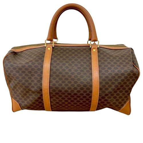 CELINE セリーヌ マカダム柄 トリオンフ ボストンバッグ