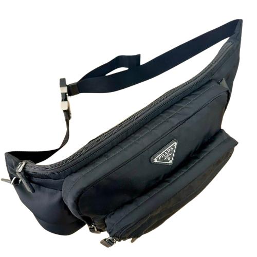 PRADA プラダ ナイロン×サフィアーノレザー 2VL003 ウエストバッグ