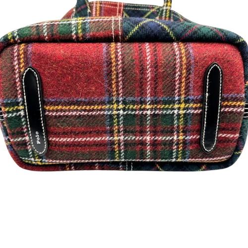 ポロラルフローレン　パッチワークウールミディアムBellportトート