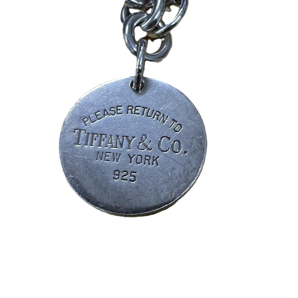 TIFFANY & Co. ティファニー ROUND TAG BRACELET ラウンドタグ チェーン ブレスレット 
