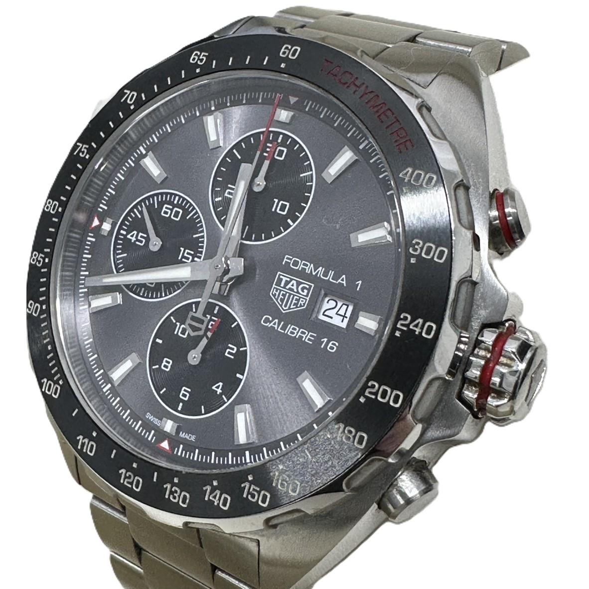 TAG HEUER タグ・ホイヤー フォーミュラ1 キャリバー16 クロノグラフ CAZ2012.BA0876 自動巻 メンズ 腕時計 グレー文字盤