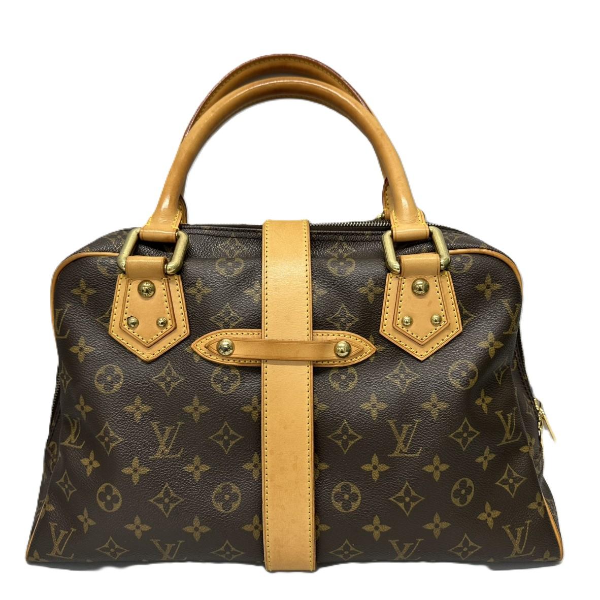 LOUIS VUITTON ルイ・ヴィトン モノグラム マンハッタンGM M40025 ハンドバッグ ブラウン レディース
