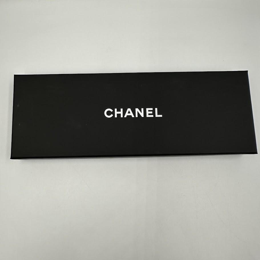 CHANEL ヘアバンド シルク ツイル フィッシュ