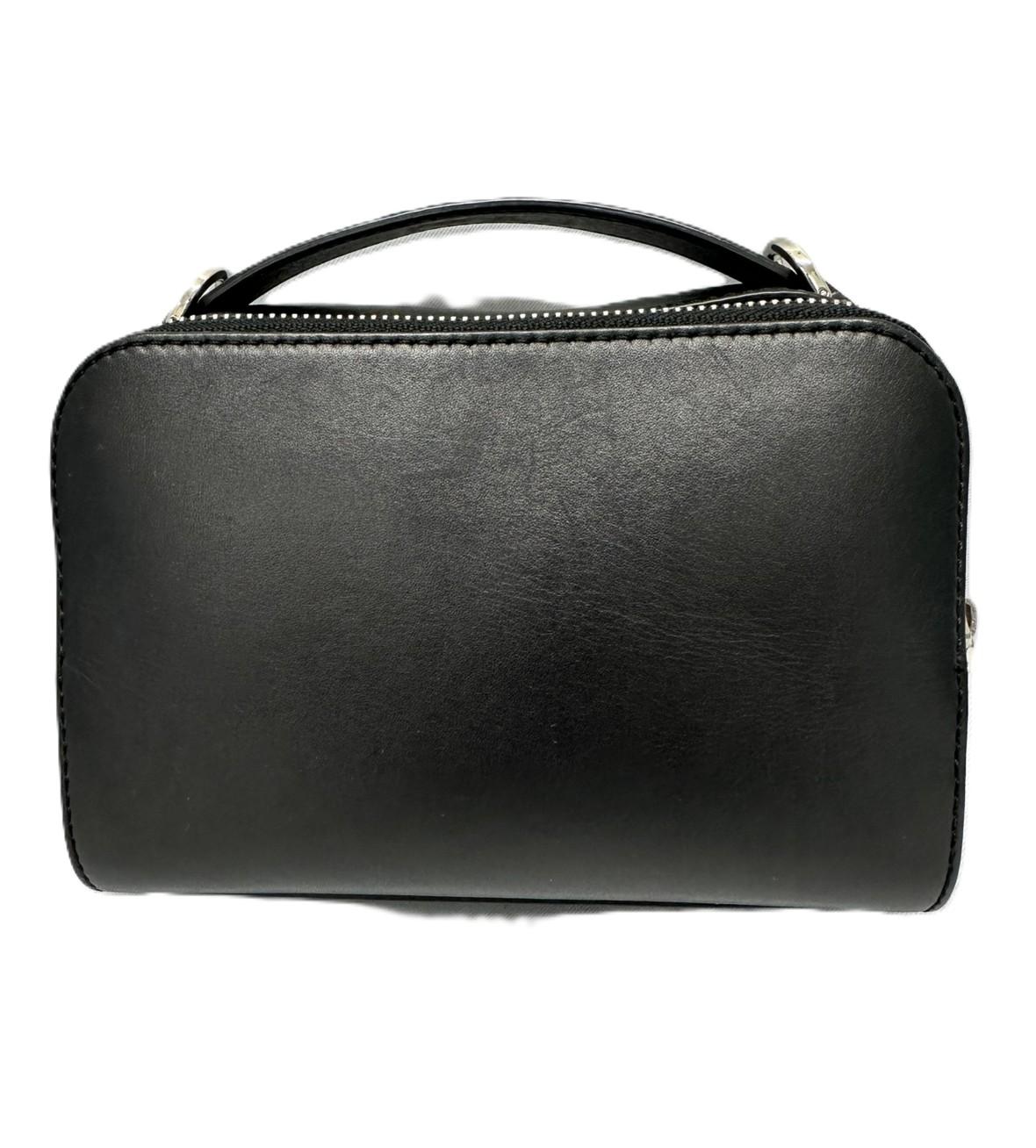 LOEWE ロエベ クロスボディ カメラバッグ ミニ サテンカーフ アナグラム ブラック